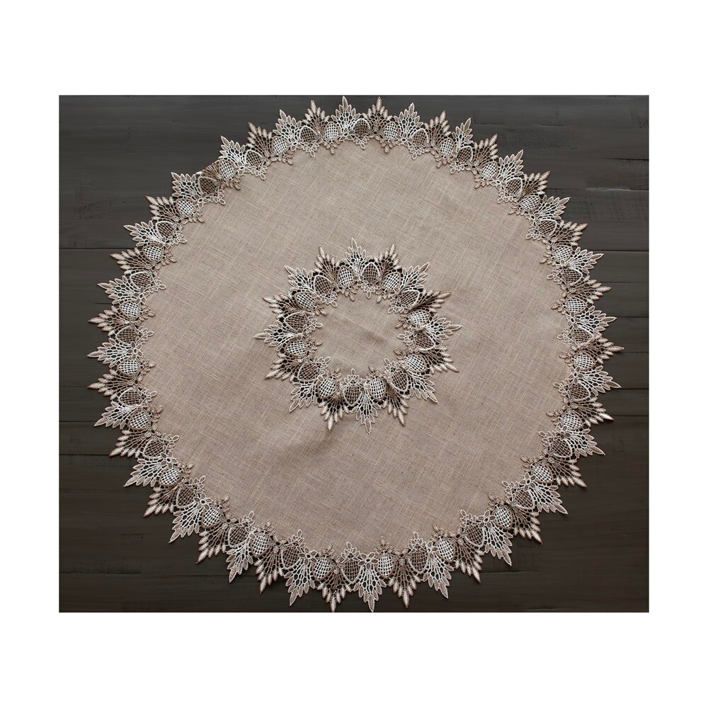 33 Inch Round Lace Table Doily